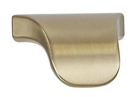 Hafele 111.95.164: 16mm cc Elite Finger Cabinet Pull - Matte Gold