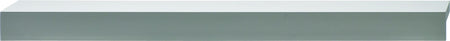 Hafele 112.83.906: 260mm cc Westin L-Profile Edge Cabinet Pull - Matte Aluminum