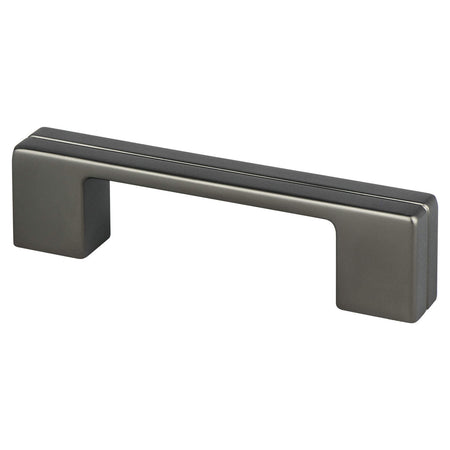 Berenson 1121-1SLT: 3" and 96mm cc Skyline Cabinet Pull - Slate