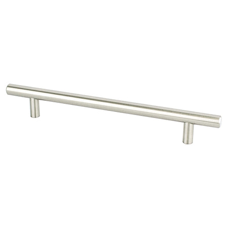 Berenson 1126-2BPN: 160mm cc Tempo Round Bar Cabinet Pull - Brushed Nickel