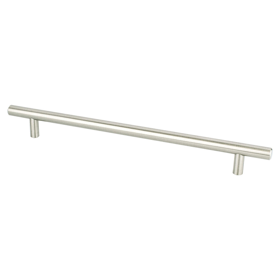 Berenson 1127-2BPN: 224mm cc Tempo Round Bar Cabinet Pull - Brushed Nickel