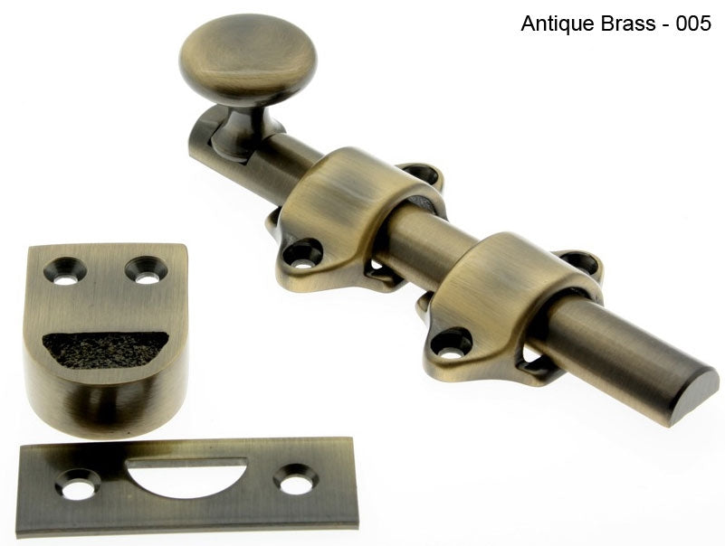 IDH Brass 11270-15A: 4-1/4" Dutch Door Bolt - Antique Nickel