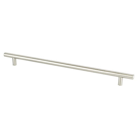 Berenson 1128-2BPN: 288mm cc Tempo Round Bar Cabinet Pull - Brushed Nickel