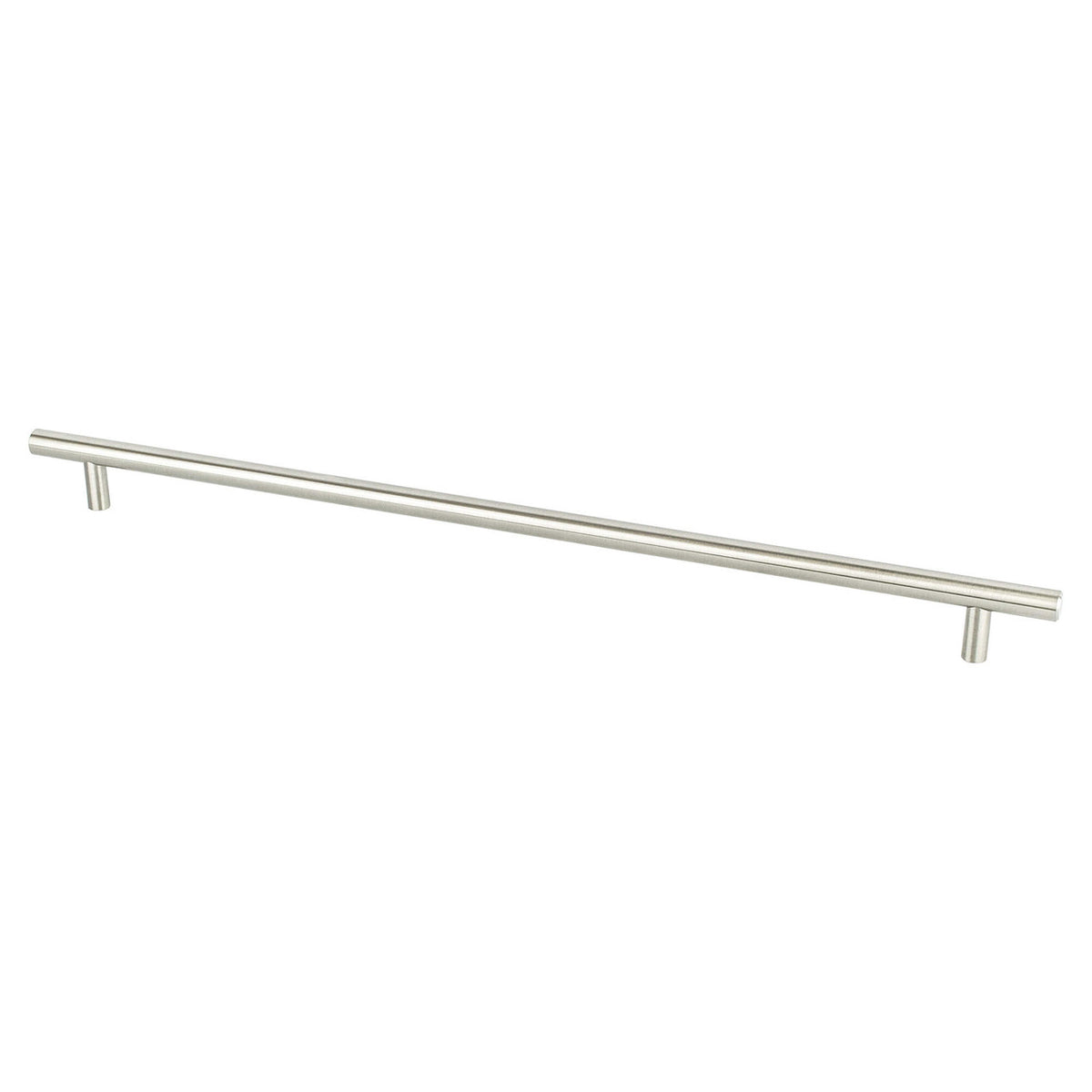 Berenson 1129-2BPN: 384mm cc Tempo Round Bar Cabinet Pull - Brushed Nickel