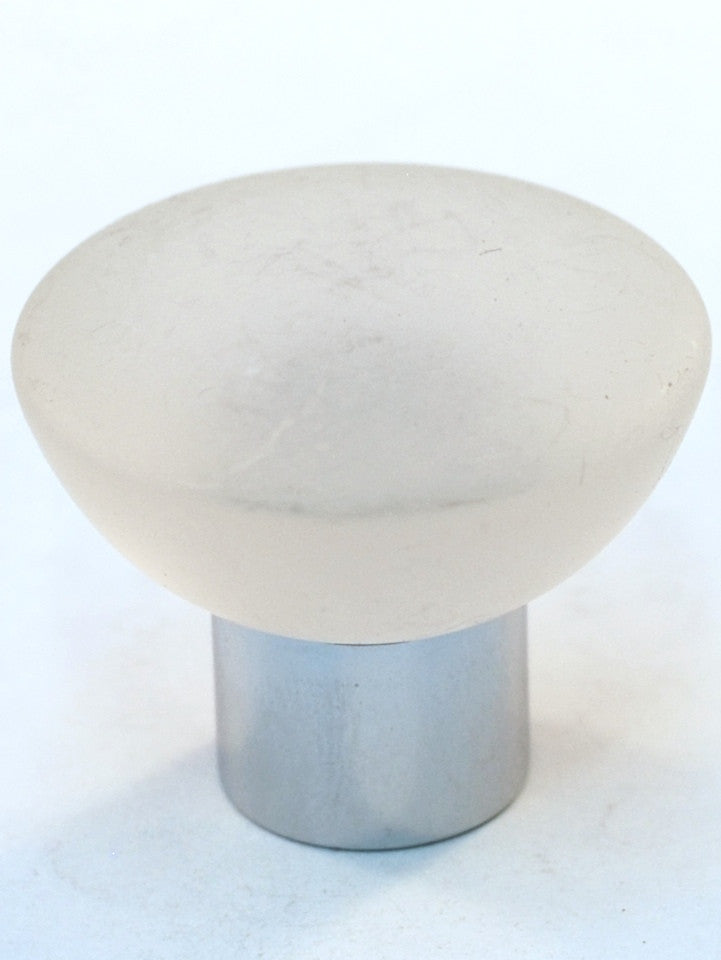 Cal Crystal 113-CM006: 33mm Athens Round Cabinet Knob - Matte Clear