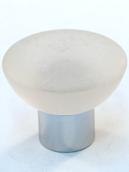 Cal Crystal 113-CM006: 33mm Athens Round Cabinet Knob - Matte Clear