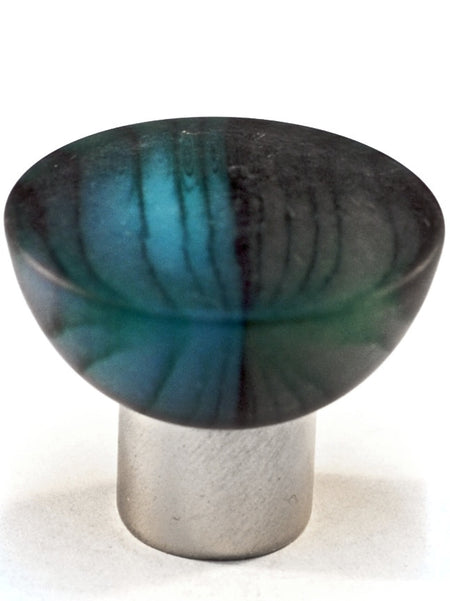 Cal Crystal 113-M13: 33mm Round Cabinet Knob - Matte Green