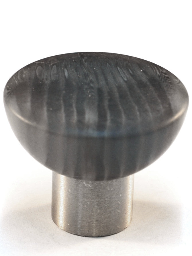 Cal Crystal 113-M31: 33mm Round Cabinet Knob - Matte Grey