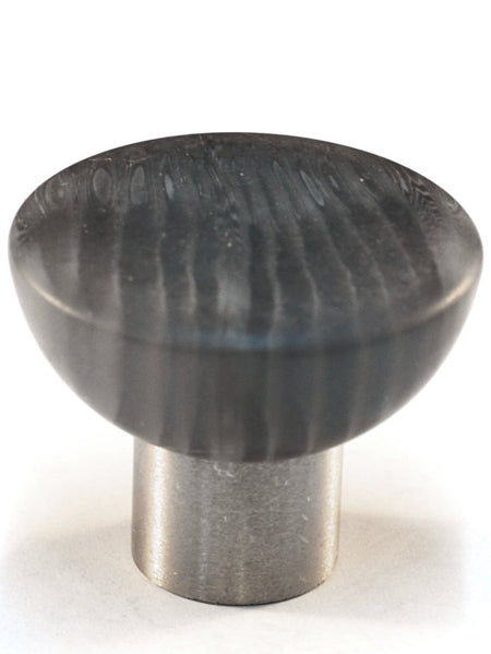 Cal Crystal 113-M31: 33mm Round Cabinet Knob - Matte Grey