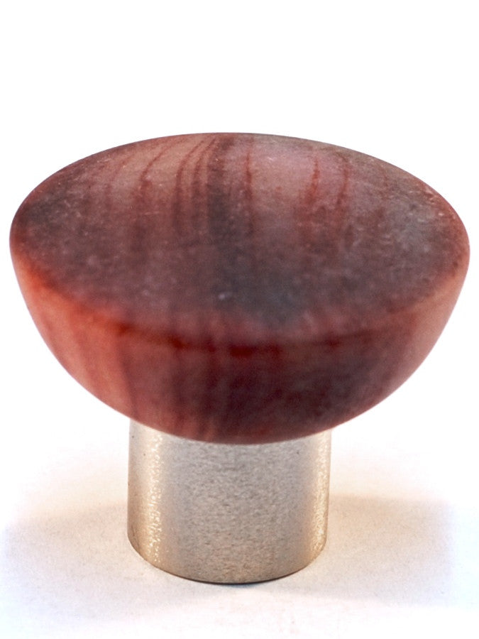 Cal Crystal 113-M9: 33mm Round Cabinet Knob - Matte Red