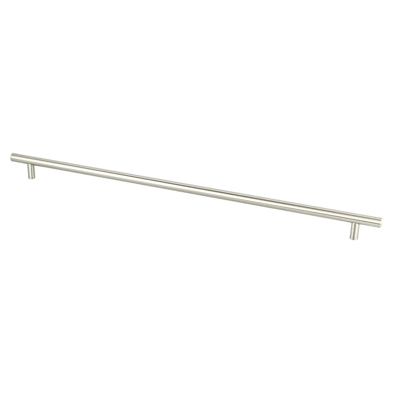Berenson 1130-2BPN: 448mm cc Tempo Round Bar Cabinet Pull - Brushed Nickel