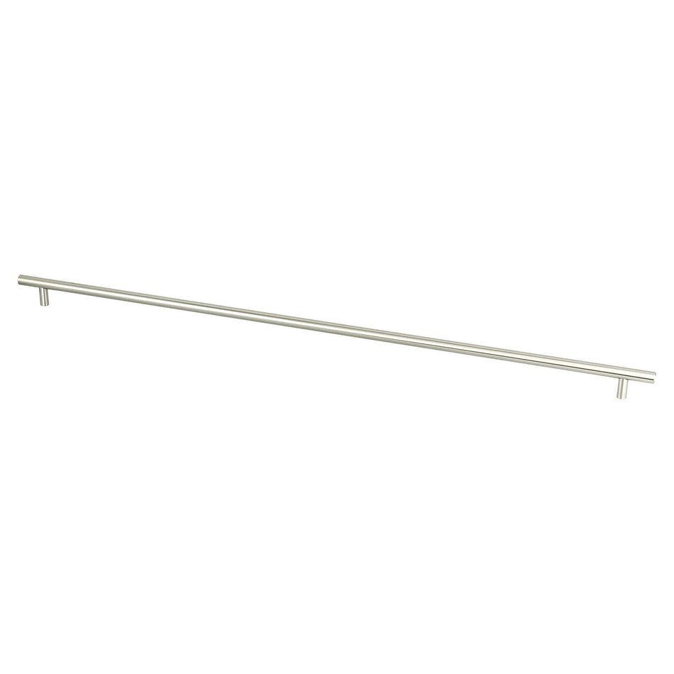 Berenson 1132-2BPN: 640mm cc Tempo Round Bar Cabinet Pull - Brushed Nickel