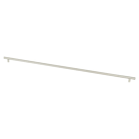 Berenson 1133-2BPN: 768mm cc Tempo Round Bar Cabinet Pull - Brushed Nickel