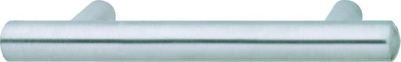 Hafele 117.05.620: 192mm cc Veranda Round Bar Cabinet Pull - Matte Stainless Steel