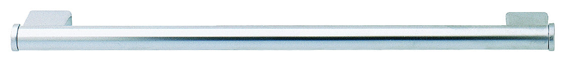 Hafele 117.25.401: 224mm cc Contemporary Round Bar Cabinet Pull - Matte Chrome