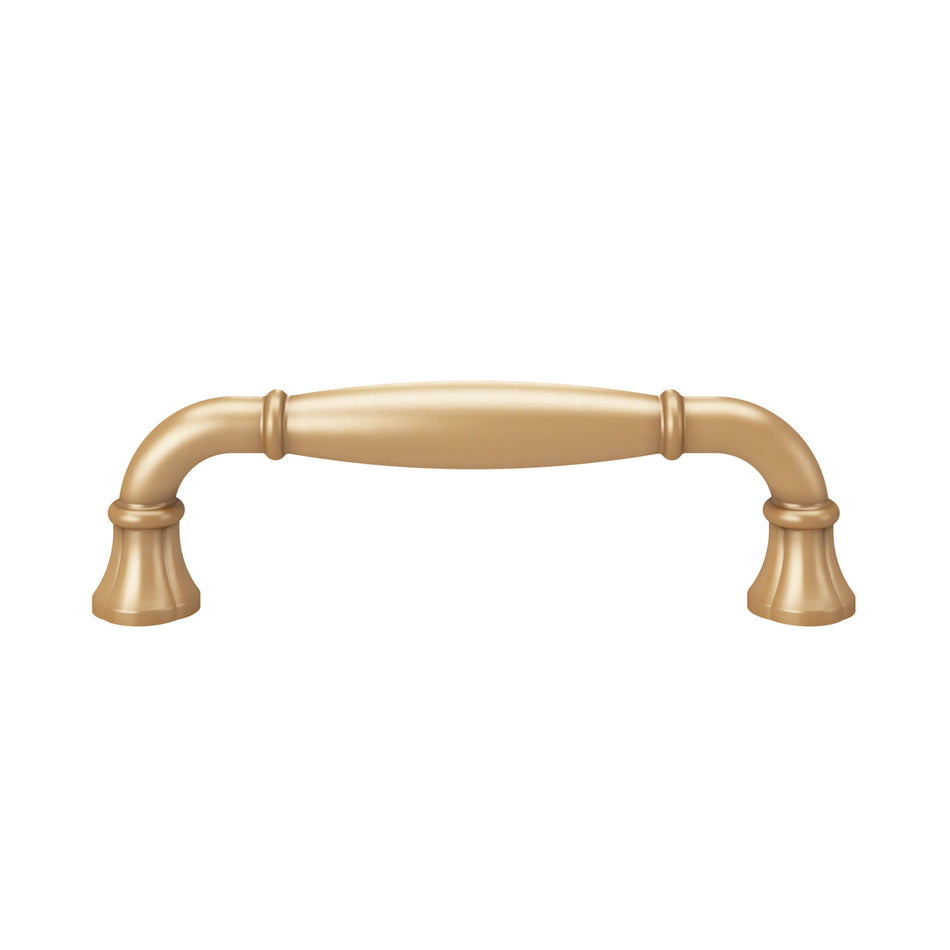 Atlas A6012-WB: 3-3/4" cc Lanehurst Cabinet Pull - Warm Brass