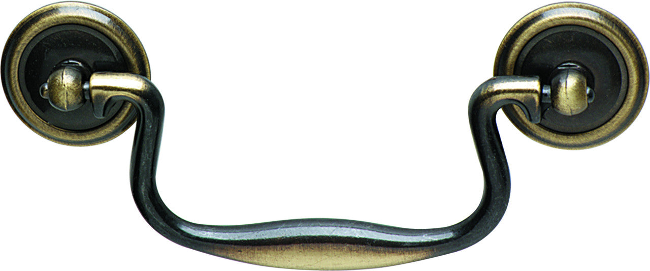 Hafele 120.62.110: Classic Drop Bail Cabinet Pull - Antique English