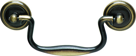 Hafele 120.62.110: Classic Drop Bail Cabinet Pull - Antique English
