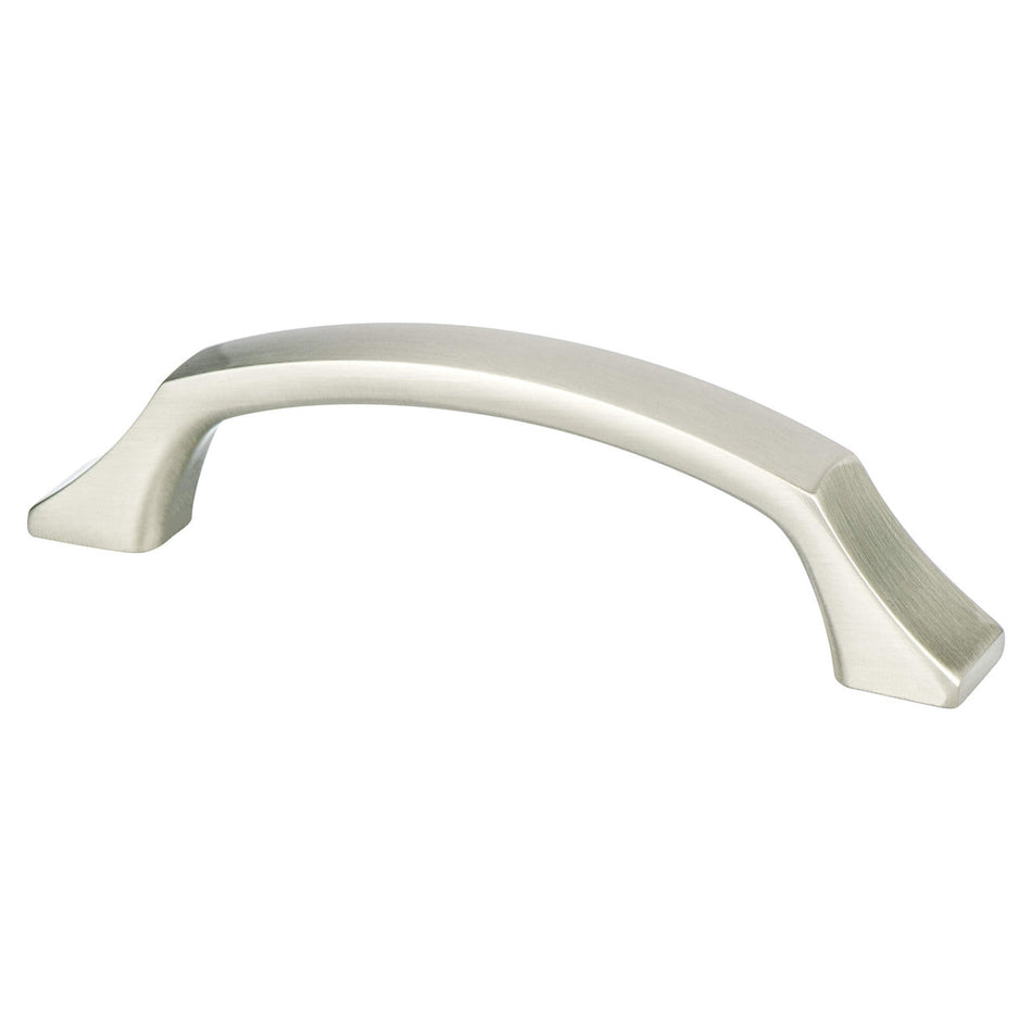 Berenson 1206-1BPN: 96mm cc Epoch Edge Cabinet Pull - Brushed Nickel