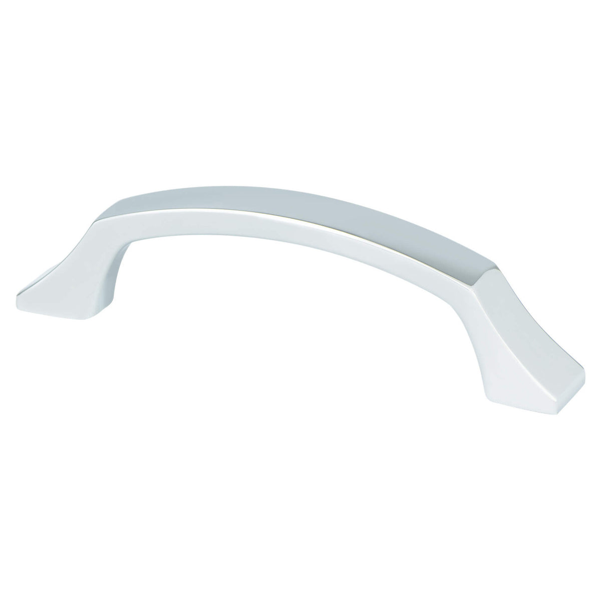 Berenson 1208-1026: 96mm cc Epoch Edge Cabinet Pull - Polished Chrome