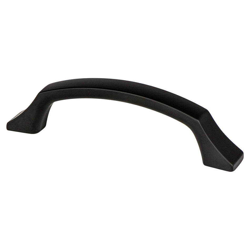 Berenson 1209-1055: 96mm cc Epoch Edge Cabinet Pull - Matte Black