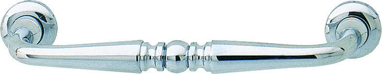 Hafele 121.88.260: 96mm cc Windsor D-Handle Cabinet Pull - Polished Chrome