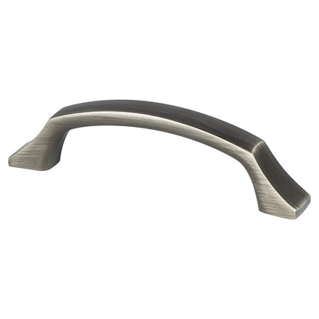 Berenson 1211-1VTN: 96mm cc Epoch Edge Cabinet Pull - Vintage Nickel