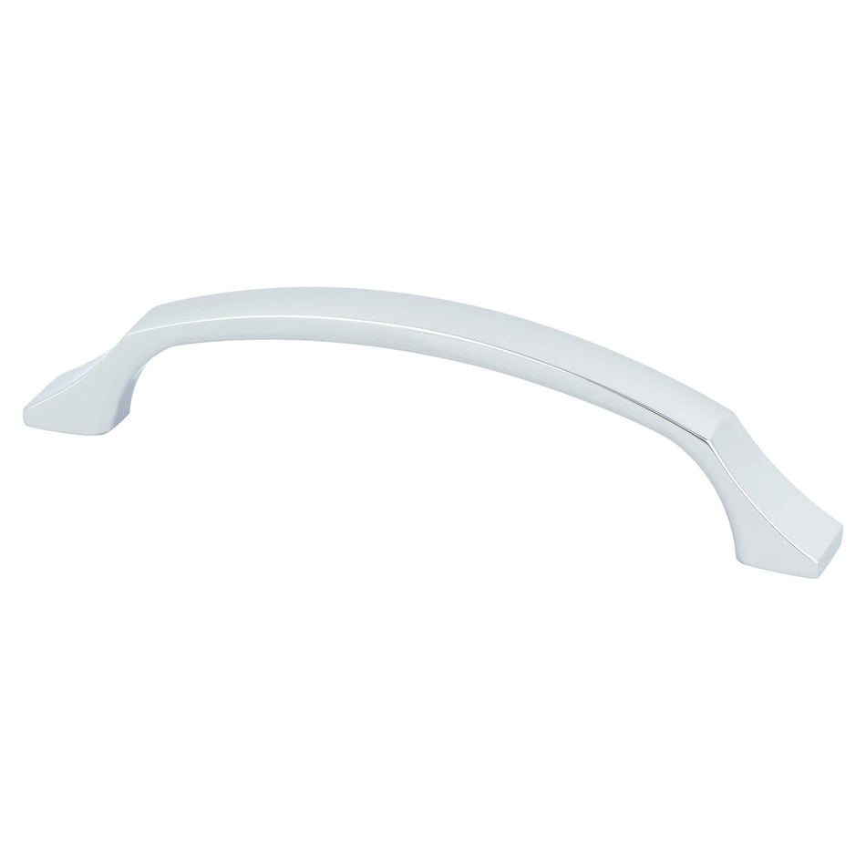 Berenson 1214-1026: 128mm cc Epoch Edge Cabinet Pull - Polished Chrome