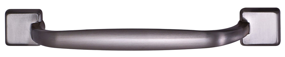 Hafele 123.08.602: 128mm cc Georgia D-Handle Cabinet Pull - Brushed Nickel