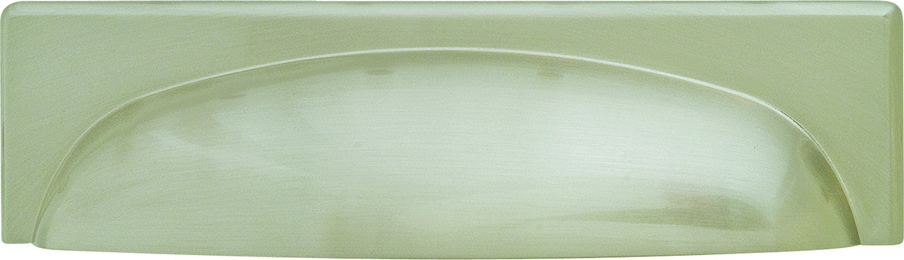 Hafele 123.08.631: 96mm cc Georgia D-Handle Cabinet Pull - Brushed Nickel