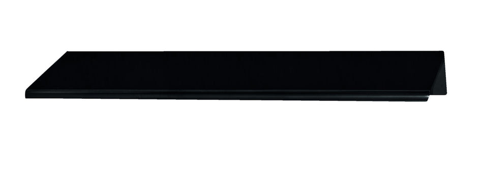 Hafele 124.02.344: 4"cc Minimalist Edge Cabinet Pull - Polished Black