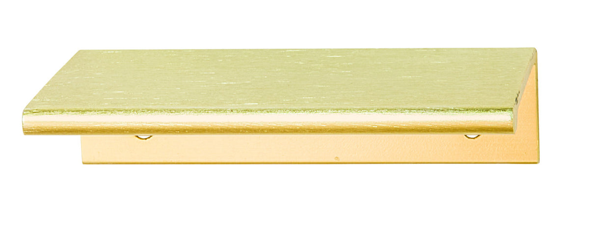 Hafele 124.02.500: 25mm cc Minimalist Edge Cabinet Pull - Satin Brass