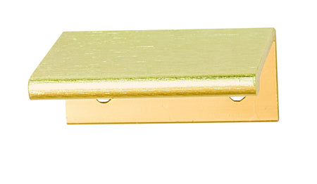 Hafele 124.02.501: 50mm cc Minimalist Edge Cabinet Pull - Satin Brass