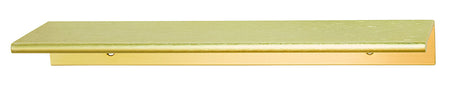 Hafele 124.02.502: 4"cc Minimalist Edge Cabinet Pull - Brushed Brass