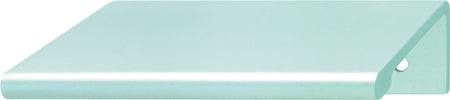 Hafele 124.02.920: 50mm cc Minimalist Edge Cabinet Pull - Matte Aluminum
