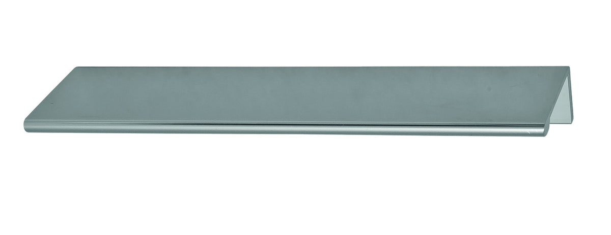 Hafele 124.02.974: 4"cc Minimalist Edge Cabinet Pull - Matte Aluminum