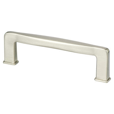 Berenson 1242-1BPN: 96mm cc Subtle Surge Cabinet Pull - Brushed Nickel