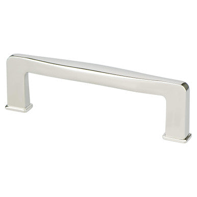 Berenson 1244-1014: 96mm cc Subtle Surge Cabinet Pull - Polished Nickel