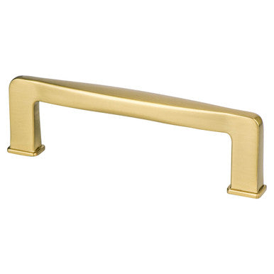 Berenson 1246-1MDB: 96mm cc Subtle Surge Cabinet Pull - Modern Brushed Gold