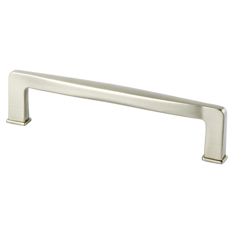 Berenson 1248-1BPN: 128mm cc Subtle Surge Cabinet Pull - Brushed Nickel