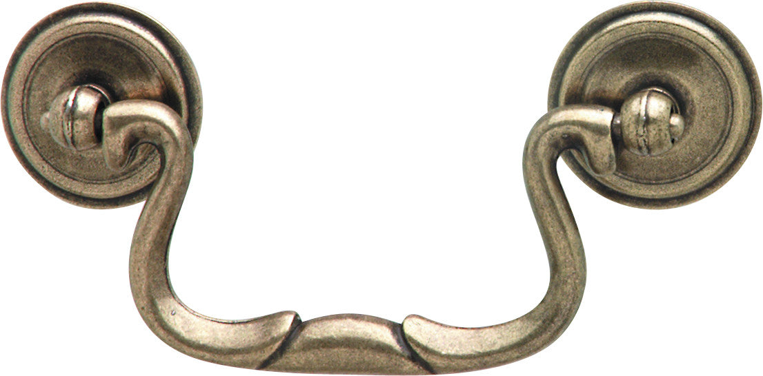 Hafele 125.28.100: 76mm cc Classic Drop Bail Cabinet Pull - Burnished Bronze