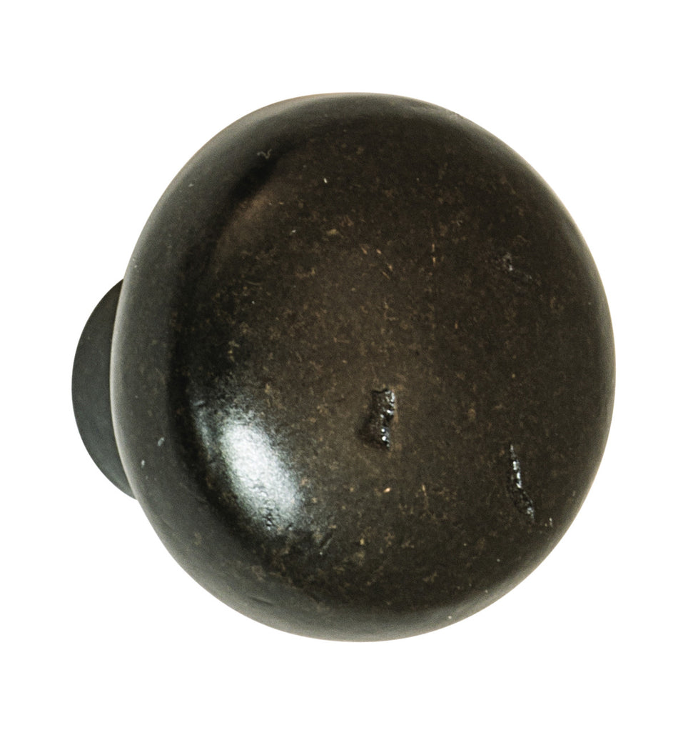 Hafele 125.82.100: 35mm Arcadian Round Cabinet Knob - Old Bronze