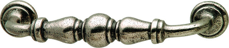 Hafele 125.88.902: 128mm cc Bordeaux D-Handle Cabinet Pull - Pewter