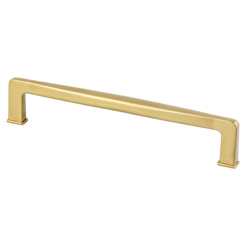 Berenson 1258-1MDB: 160mm cc Subtle Surge Cabinet Pull - Modern Brushed Gold
