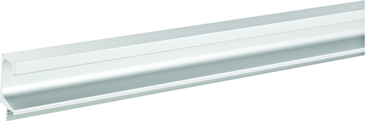 Hafele 126.27.036: 2500mm Minimalist Extruded Cabinet Pull - Satin Aluminum