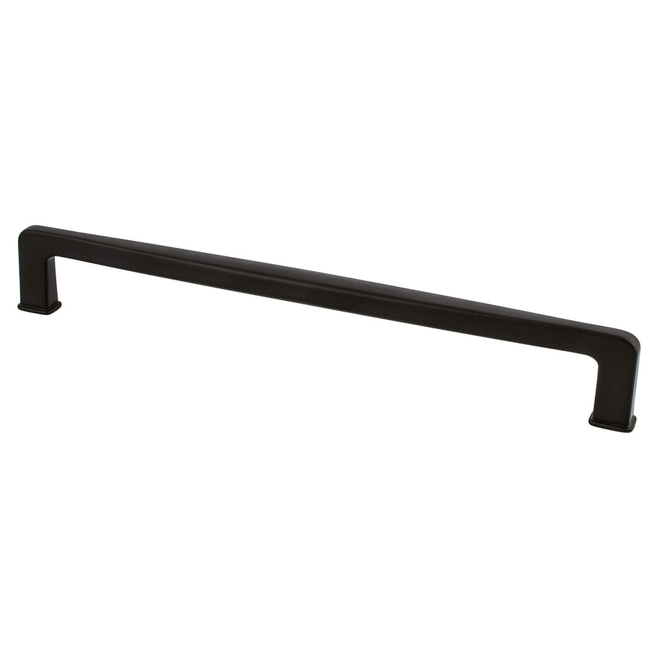 Berenson 1263-1055: 224mm cc Subtle Surge Cabinet Pull - Matte Black