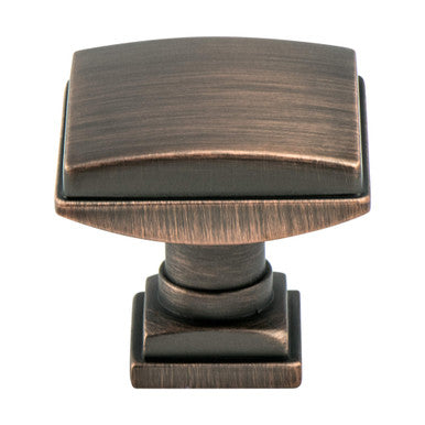 Berenson 1273-10VB: 1-1/4" Tailored Traditional Cabinet Knob - Verona Bronze