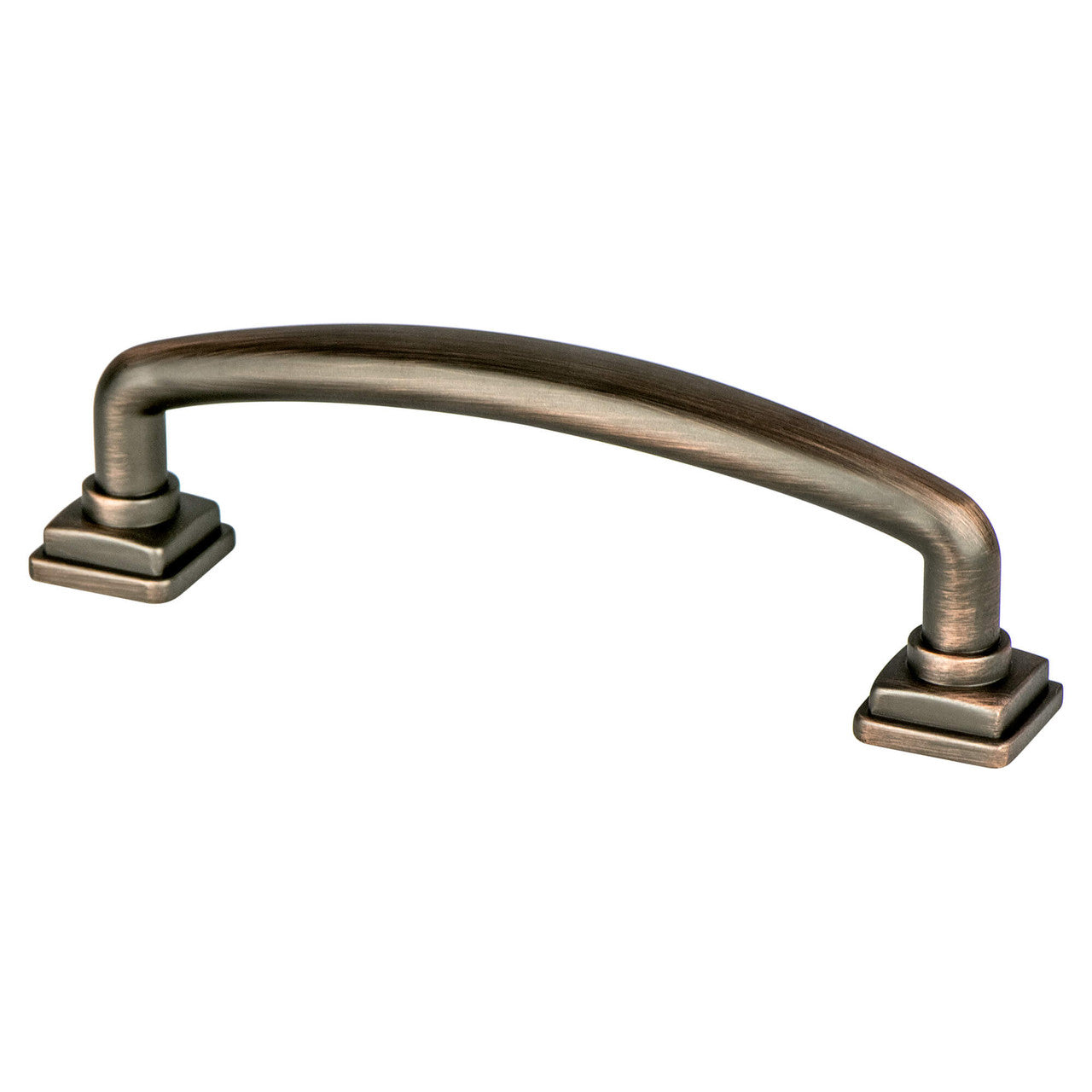 Berenson 1279-10VB: 96mm cc Tailored Traditional Cabinet Pull - Verona Bronze