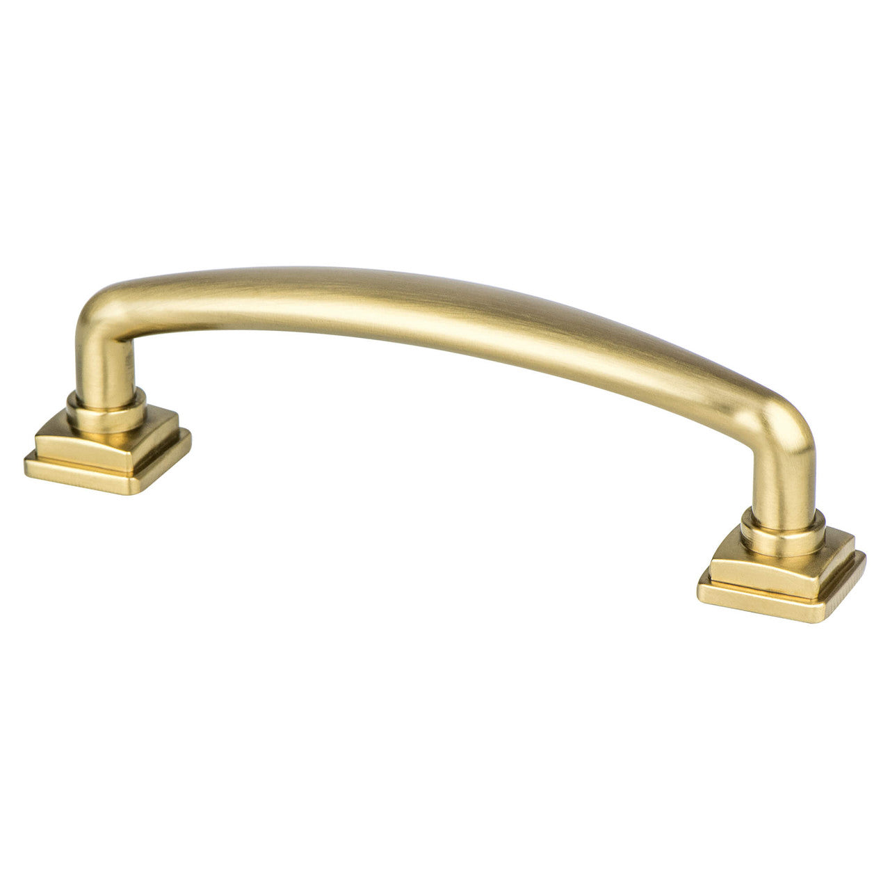 Berenson 1282-1MDB: 96mm cc Tailored Traditional Cabinet Pull - Modern Brushed Gold