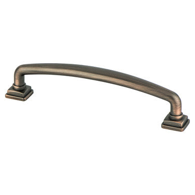 Berenson 1285-10VB: 128mm cc Tailored Traditional Cabinet Pull - Verona Bronze